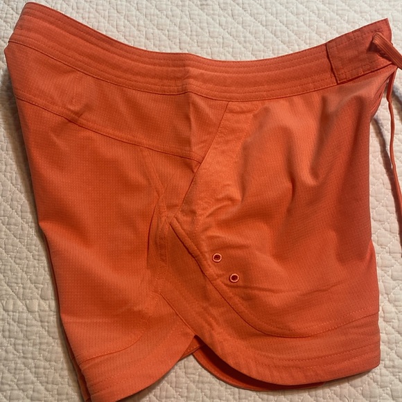 Prana Orange Athletic Shorts Lightweight Drawstring - Picture 5 of 7